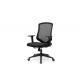 Nylon Headrest Stationary Office Chair Adjustable Height 200-250kg Load