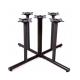 2201 Metal Tube Table Legs Black Wrincle Powder Coating Cast Iron Table Base
