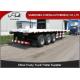 Single Hook Flatbed Container Trailer Double / Three Axles Type 50 Ton Capacity