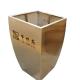 Square shape outdoor modern metal flower pots and planters