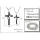 New Fashion Tagor Jewelry 316L Stainless Steel couple Pendant Necklace TYGN314