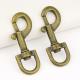 10.5g 0.37 oz Glossy Antique Brass Snap Swivel Hook Clip 11mm 3/7 Inch for Keychain Bag