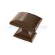 1 1/4 Inch Caramel Bronze Zinc Alloy Modern Square Cabinet Knobs For Home