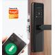 Wifi Biometric Tuya Smart Door Lock Silver Mechanical Keyless Door Lock