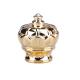 Customized Exquisite Gold Beautiful Pattern Perfume Bottle Zamac Crown Perfume Cap For Glass