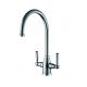 Double Handle Kitchen Mixer Taps Polished With Chrome Finish T81069