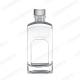 Body Material Glass Clear Bottle for Tequila Liqueur 500ml 1000ml Unique Carved Flat