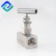 BSP High Pressure Hydraulic Needle Valve Ball 304SS Stainless Steel Chemical