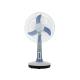 DC 12V  16 / 18 Inch Table Solar Pedestal Fan With LED Light And  Lithium Battery