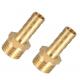 1/4inch / 6mm Hose Barb , Male BSP Thread Brass Barbed Coupling