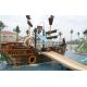 Amusement Park Equipment Comercial Playground Funny Pirate Ship , Colorful or Customized
