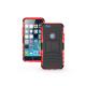 TPU+PC armor stand case for iPhone 6/6 Plus,unique design, Red color, strong protection