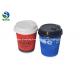 Recycled Ripple Wall Paper Cup With Coffee Lids 8oz 10oz 12oz 16oz 20oz