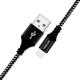 Same Genuine Apple Lightning To USB Cable 1m 3M For Iphone 5 Nylon Braided
