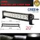 Single Row 20-Inch 9000lm 100W  Curved Cree LED Offroad Light Bar 4WD Boat UTE Driving ATV