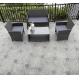Weather-Resistance 4pcs Outdoor Rattan Sofa Set/ Wicker Garden Furniture Coffee Table and Rattan Chairs for Pool