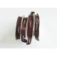 Brown Solid Silk Printing Logo Satin Ribbon Roll For Gift Decorating Heat Cut