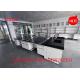 Sturdy C frame Chemistry Lab Workbench Wood Laboratory Furniture with Chemical resistant Laminate Worktop