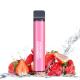 Pink 1500 Puff Bar Strawberry Disposable Pod Device Dual Coil
