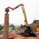 High Efficiency 16-25 Meter Excavator Pile Driving Boom Arm Pilling Driver Boom Long Arm With Excavator Bucket