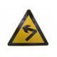 Durable Yellow Triangle Sheet Raffic Warning Danger Traffic Signs