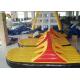 Yellow / Red PVC Tarpaulin Inflatable Water Toy / Giant Shoes For Water Sports