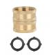 3/4 Inch Garden Water Hose Double Female Swivel Brass Adapter GHT Thread Connector Fitting