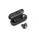 Black True Wireless Bluetooth Earbuds 10M Transmission With Deep Bass