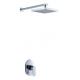 Concealed Chrome Bathroom Wall Mounted Shower Mixer Taps , Single Handle Bath Faucet