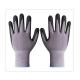 Nitrile Dotted 15 Gauge Seamless Grey Nylon Spandex Knit Work Gloves For Automotive Industry