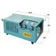 refrigerant ac service recovery charging machine air conditioner recharge machine 2hp oil less freon gas recovery system