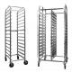 One Compartment Drying Rack 25 × 25Mm Trolley Bakery Tray Rack Trolley
