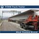 Hydraulic suspension Self - steering turntable heavy haulage trailers For Beams