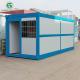 Blue Frame Design Prefab Foldable Container House Temporary Shelter