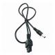 UL2464 Male Molex Overmolded Cable Assemblies With 3.5mm DC Jack DC5521