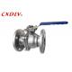 Normal Pressure Flanged Ball Valve Handle Lever 150LB DN50 High Platform