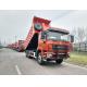 Neon Red Dump Truck 25tons Capacity 20 Cubic Yards Dump Body MAN Axle Diesel Powered