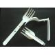 white color length 145 mm folding plastic fork Instant noodles, fruit fork disposable plastic fork