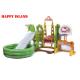 Colorful  Playground Kids Toys  With Ball Pool , Football Gate , Baby Swing