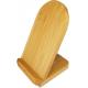 Desktop Phone holder 10W Bamboo made fast Charging Portable Wireless Charger 9V