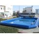 Children Blue Inflatable Deep Swimming Pool , Big Above Ground Blow Up Pools