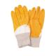 N5002 Heavy Duty Knit Wrist Cuff Acid Resistant Industrial Yellow Nitrile Work Gloves
