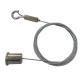 Aircraft Cable Gripper Suspension Hanging Kit Steel Wire For Signage Display System