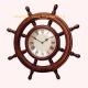sterring wheel clocks for ship, wheel helm clocks for boat