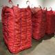 Red Breathable Firewood Ventilated Mesh FIBC Bulk Bag With Corner Loops From Yundu