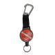 Diving Metal Retractable Key Chain , Customized Stainless Steel Carabiner Clip