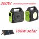 300W Smart Solar Generator Mobile Charger Lithium RV Battery Solar Portable Power Bank Station