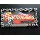 Chain Style Vehicle License Plate Frames / Auto Plate Frames With Chrome Metal Finish