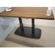 Professional Square Dining Table Legs Sandy Texture Metal Table base Custom Made