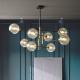 Nordic Glass Ball Chandelier Lighting For Dinning Room Bedroom Kitchen Modern stair chandelier(WH-MI-294)